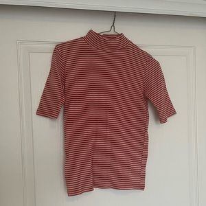 OAK + FORT shirt sleeve striped top